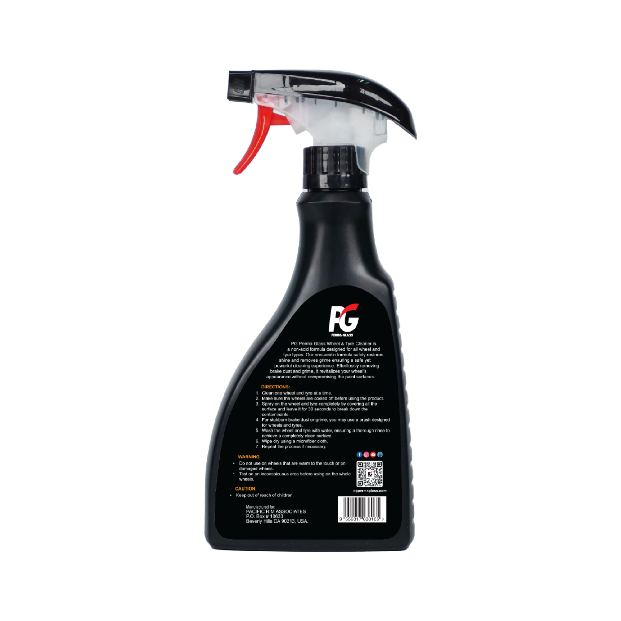 PG PERMA GLASS WHEEL AND TYRE CLEANER 500ML - Image 3