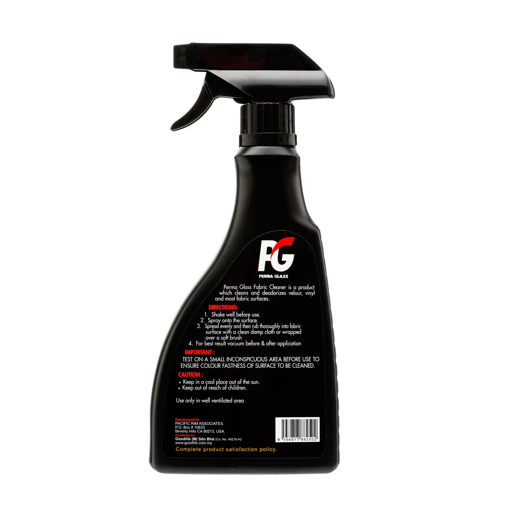 PG PERMA GLASS FABRIC CLEANER 500ML - Image 2