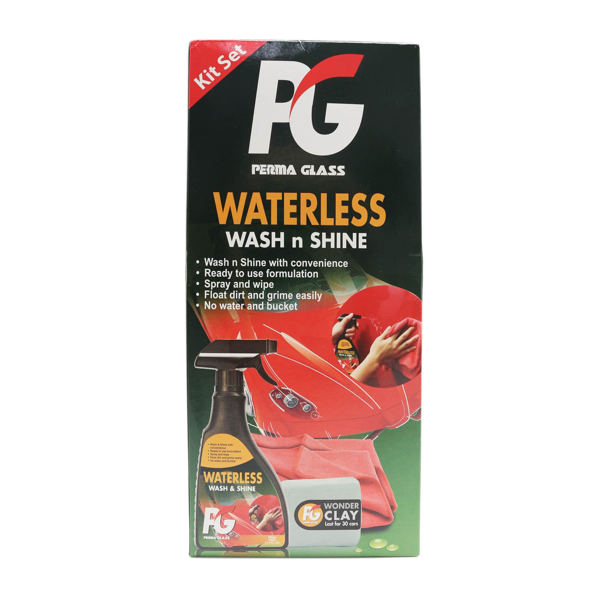 PG PERMA GLASS WATERLESS WASH & SHINE | KIT SET - Image 5