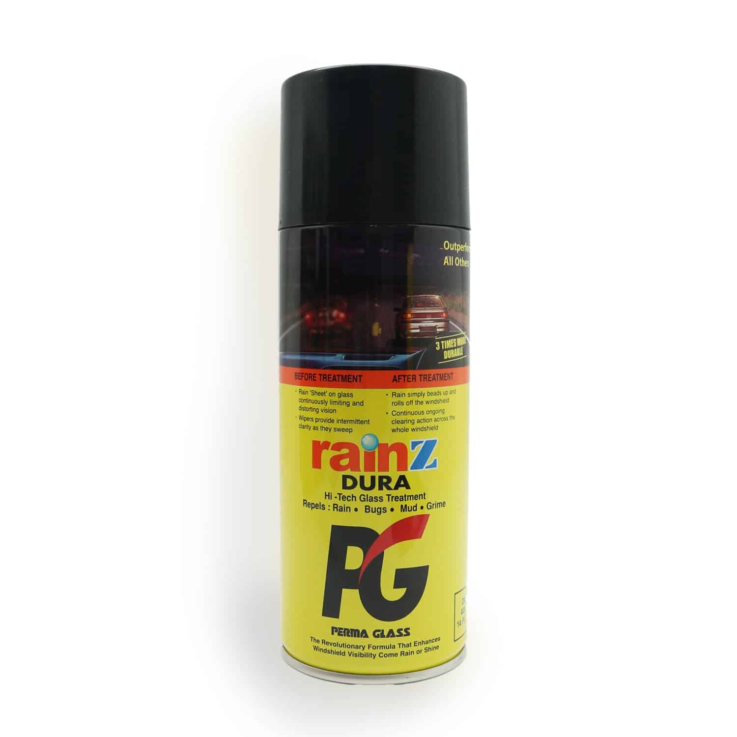 PG PERMA GLASS RAIN-Z RAIN REPELLENT WINDSHIELD 400ML (AEROSOL)